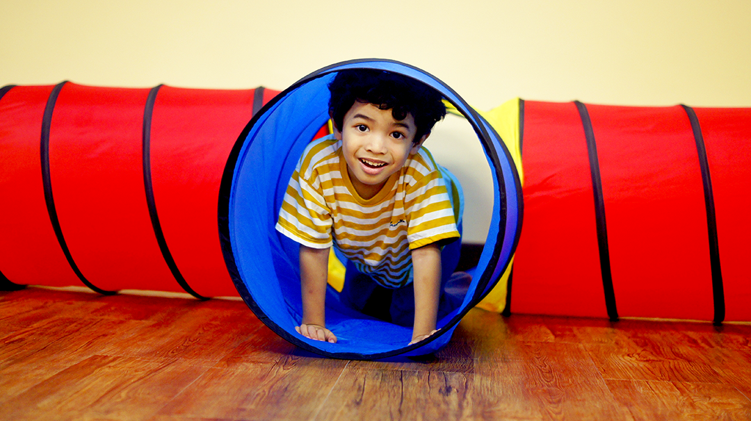 Child In Tunnel