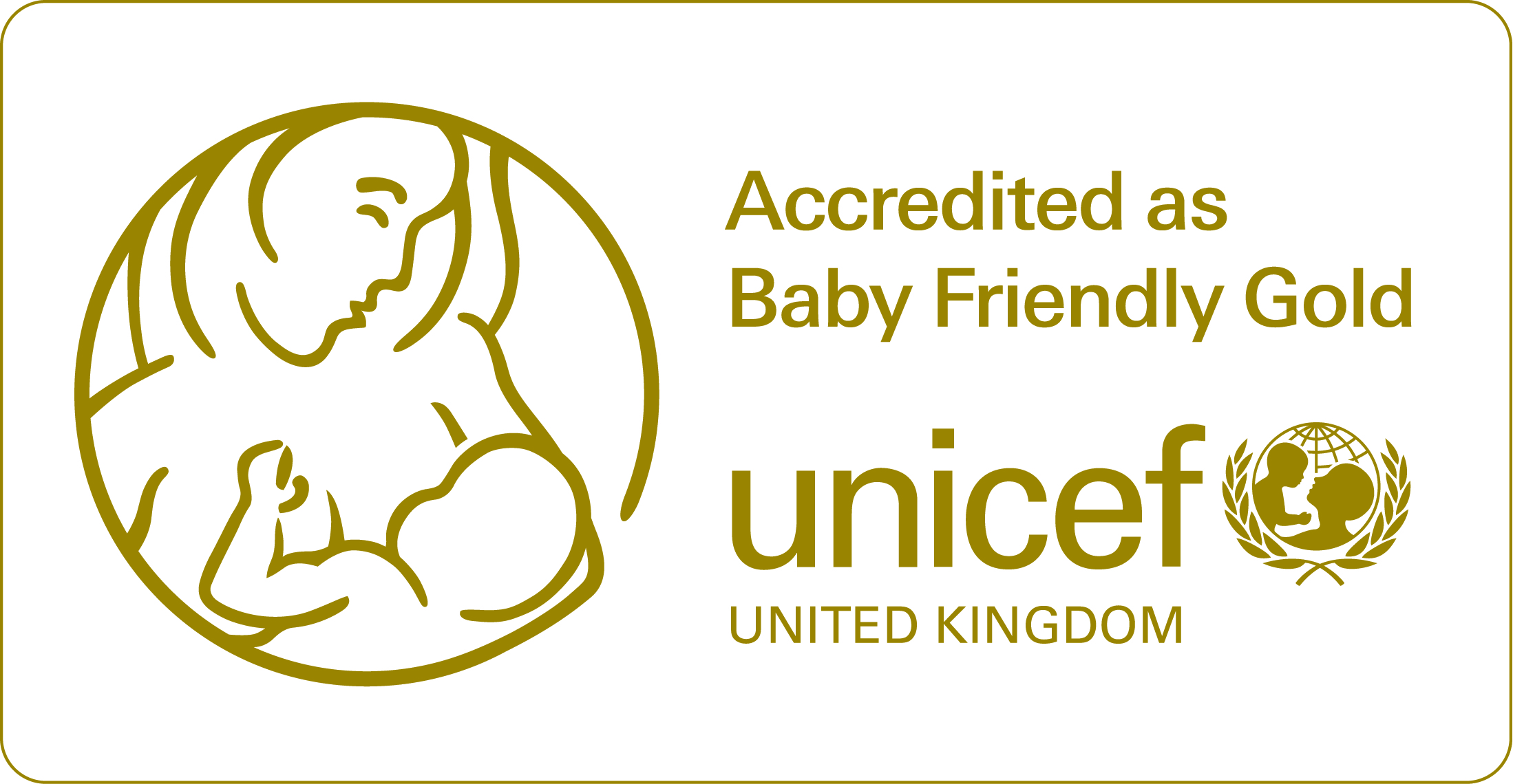 Unicef Baby Friendly Gold accreditation