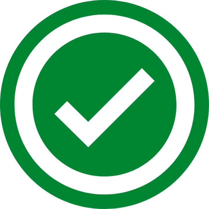 green tick