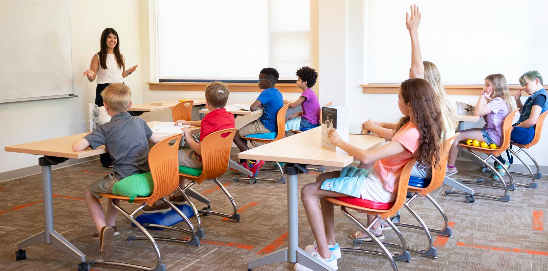 Classroom With Sensory Cushions