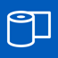 Toilet Paper Icon Blue