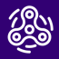 Fidget Spinner Icon Purple