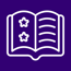 Star Book Icon Purple