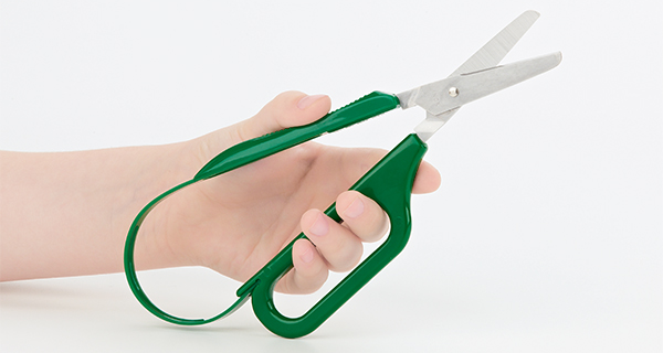 left handed long loop easigrip scissors