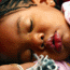 child sleeping close up